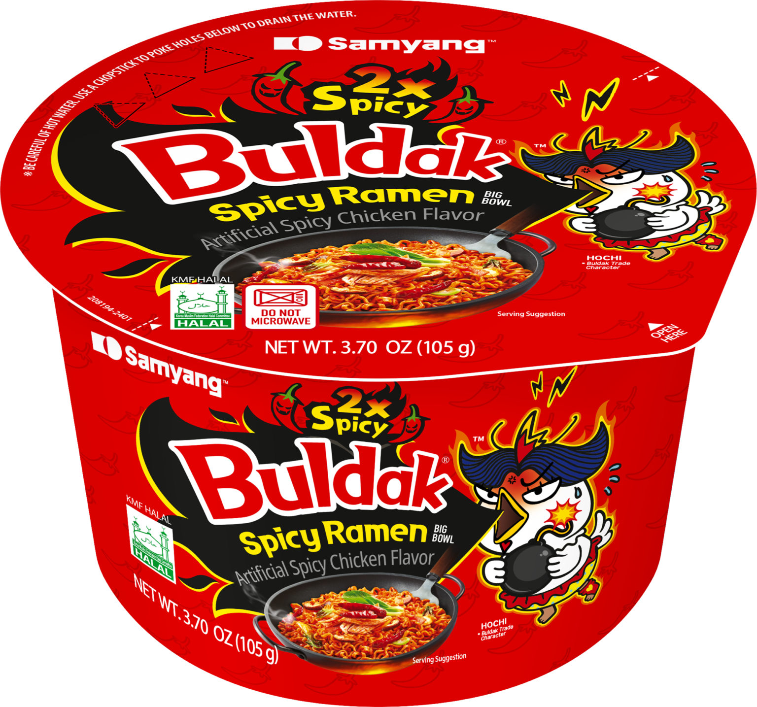 Buldak Ramen 2X Cup 3.70 OZ (105g) - Buldak.com