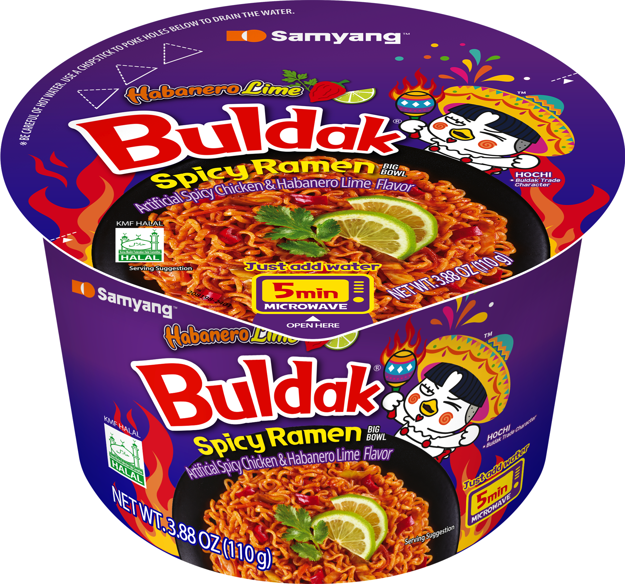 Buldak Ramen Habanero Lime Big Bowl