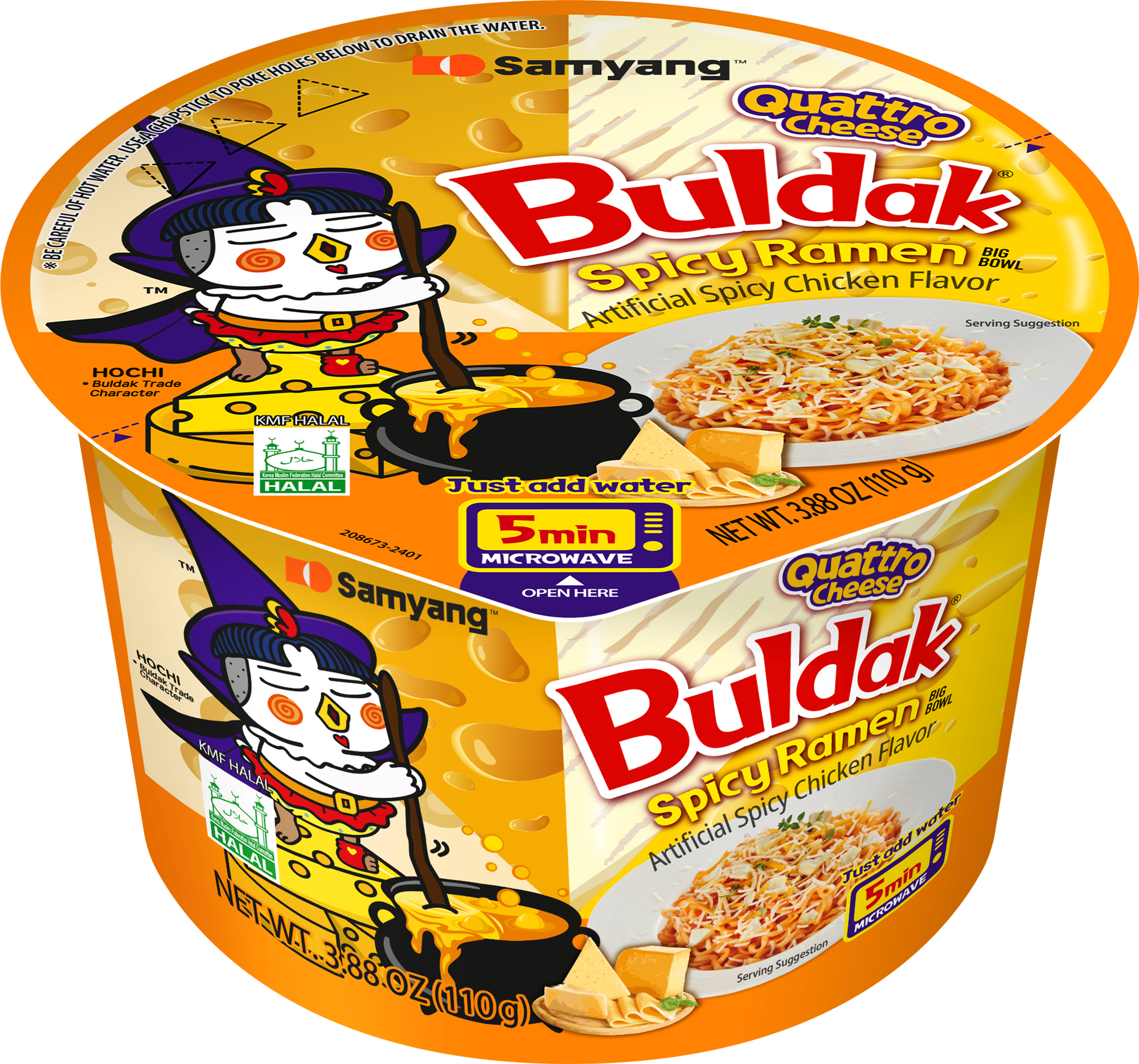 Buldak Ramen Quattro Cheese Big Bowl
