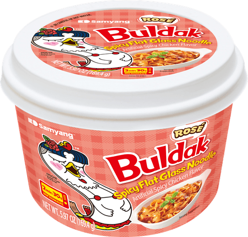 Buldak Wide Glass Noodle Rose