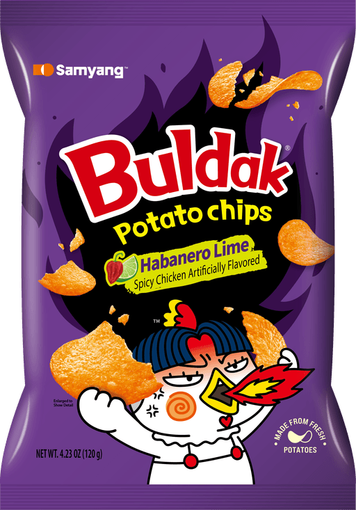 Buldak Potato Chips Habanero lime
