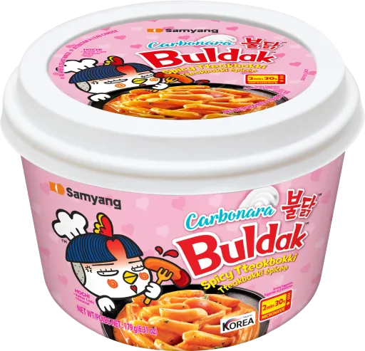 ซัมยัง บูลดัก ฮอต ชิคเก้น ต๊อกโปกี คาโบนาร่า