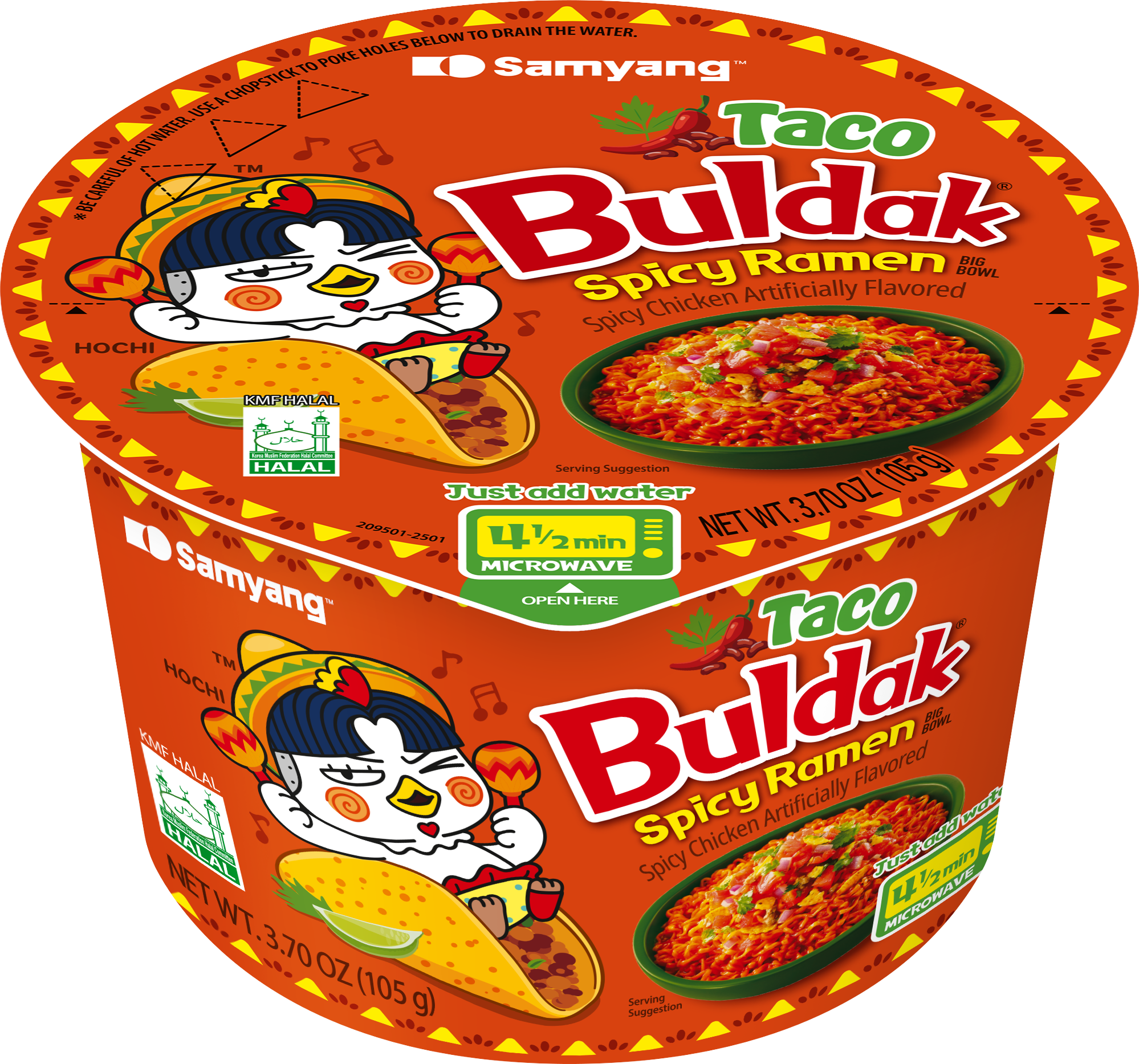 Buldak Ramen Taco Big Bowl