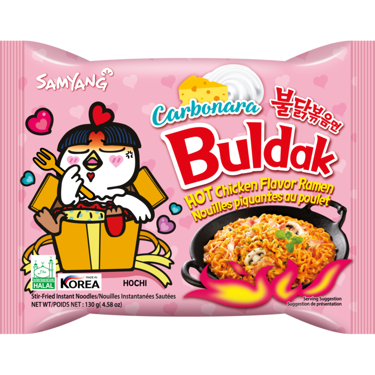 Mì khô gà cay Carbonara Buldak (130g)