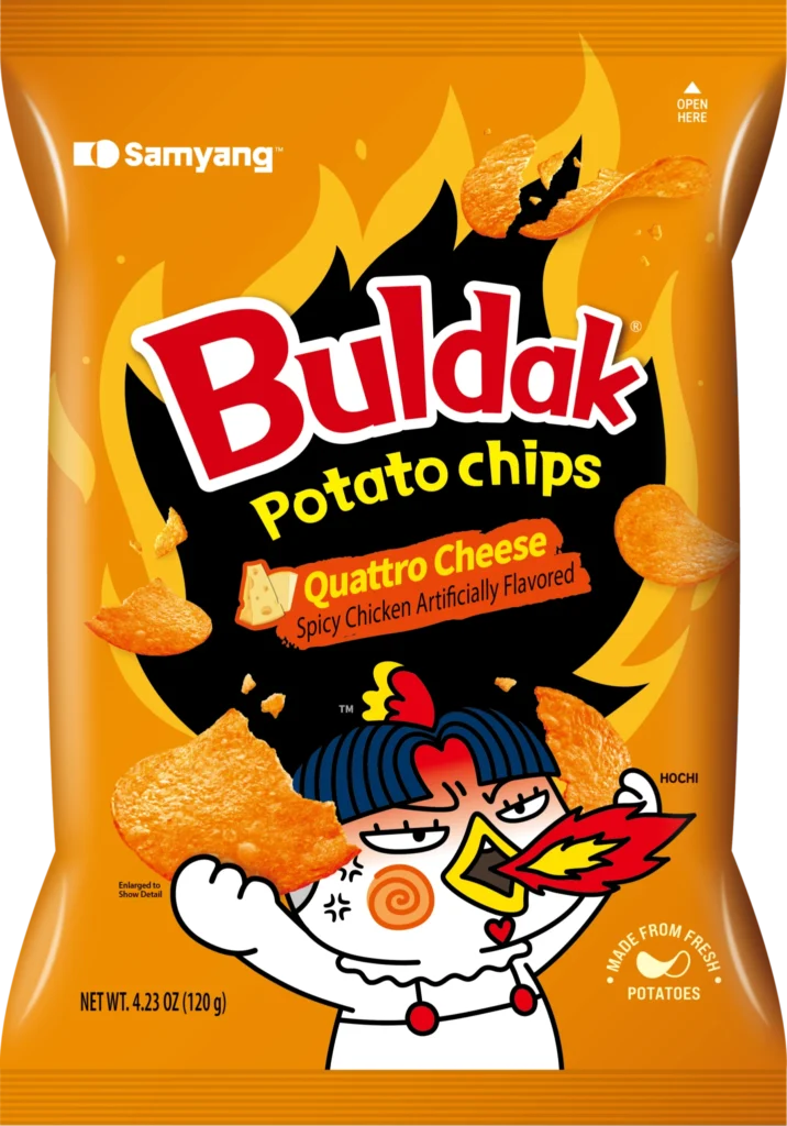 spicy halloween, buldak chips, halloween ramen, Easy halloween food ideas, Easy Halloween Snacks