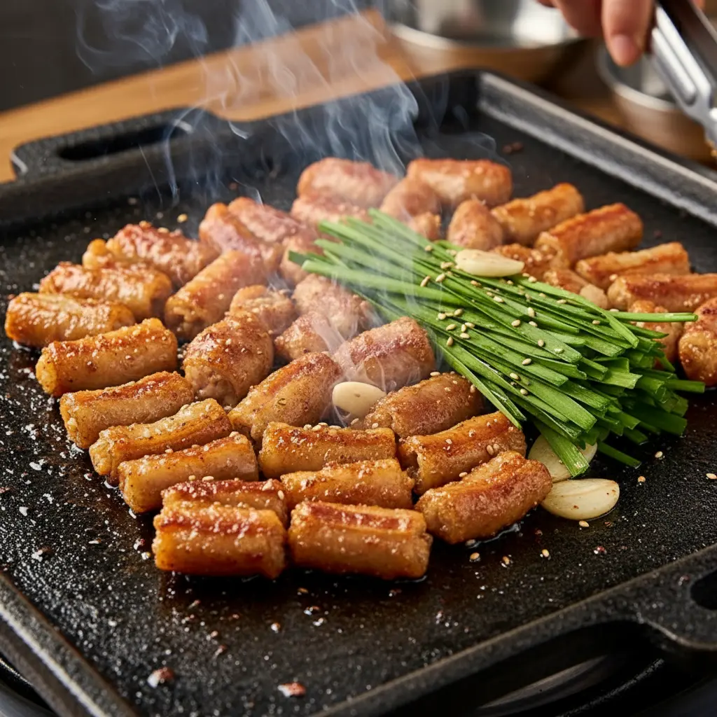 spicy trend, large intestine, daechang, gopchang, buldak sauce, beef intestine, small intestine